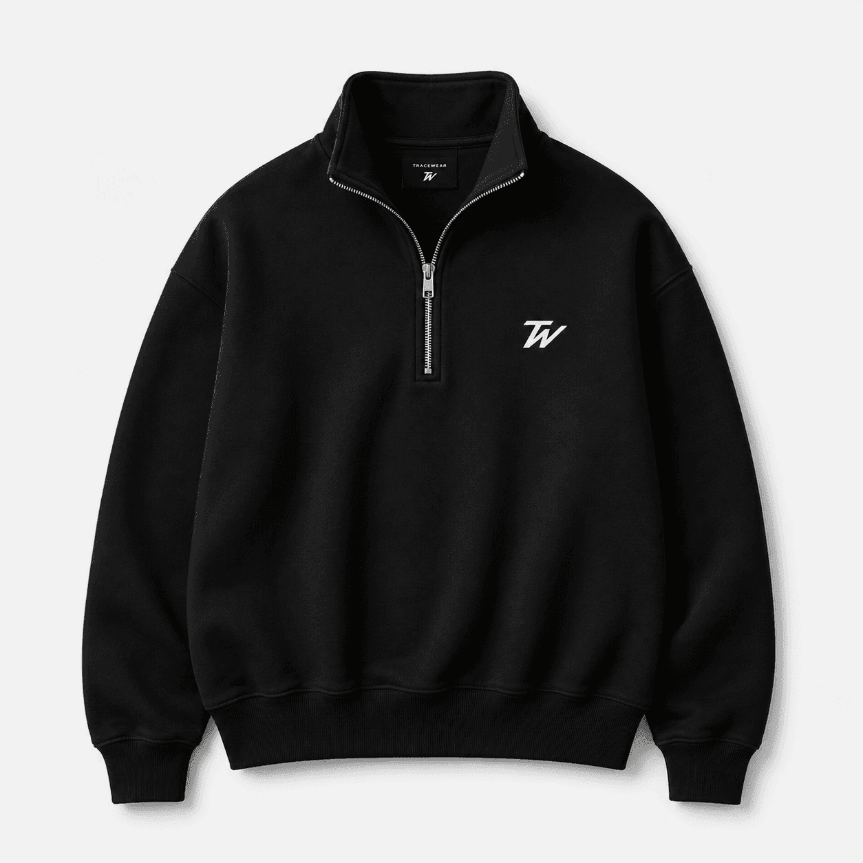 Black Half-Zip Sweater